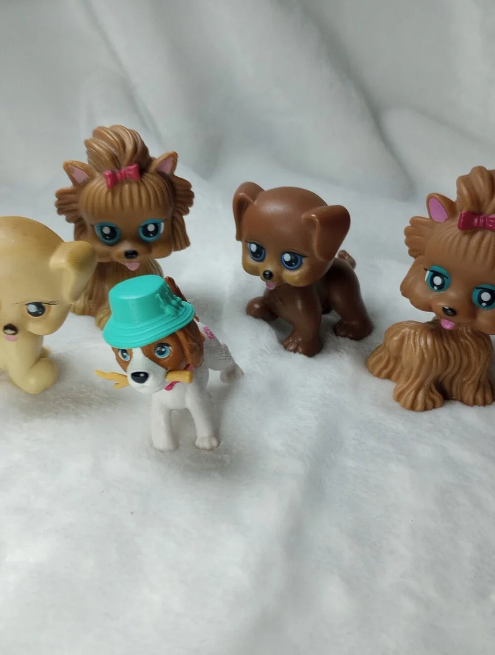 My Pet Pals Chic Boutique Barbie Beagle W/ Hat Dog Lot Yorkie Tan Brown Animals